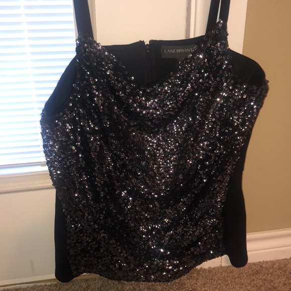Lane Bryant Tops - Lane Bryant sequin top cute